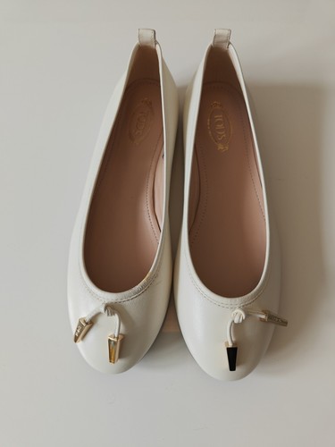 White tod ballerina shoes - tod's,