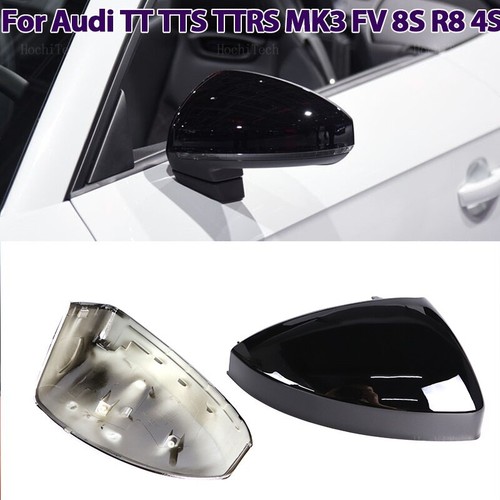 Glossy black side mirror - 2x,