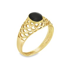 9ct Yellow Gold Onyx Dress