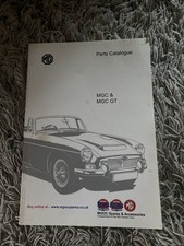 MG MGC GT Parts Catalogue Book