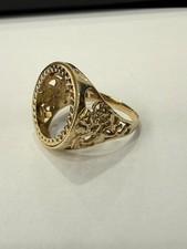 9ct Gold Half Sovereign Ring