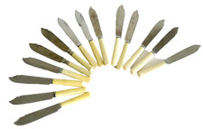 60s Fish Knives Faux Bone