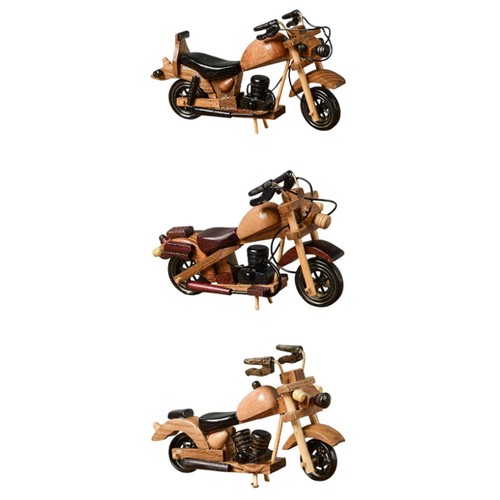 Wooden motorcycle model retro - wooden,