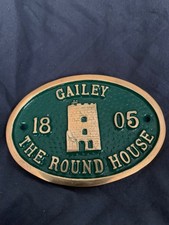 brass plaque canal boat Gailey