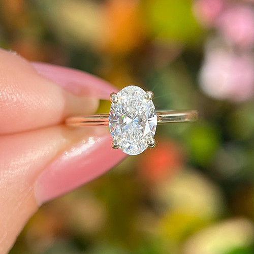 Carat oval lab grown - carat,