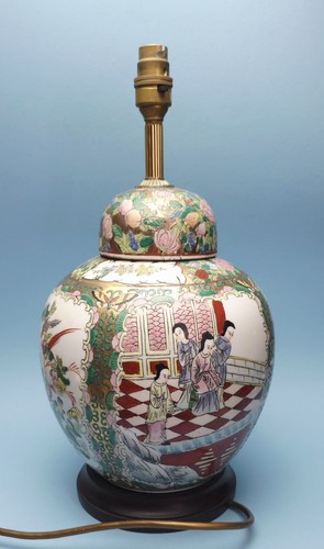 Round chinese ginger jar - ,