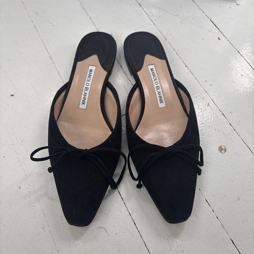 Manolo blahnik ballerimu black - blahnik,