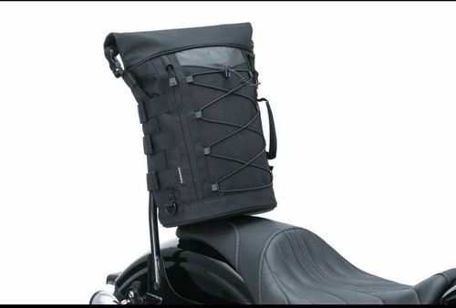 Sissy bar black pannier bag - black,