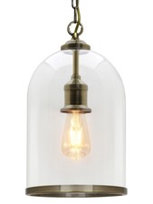 Vintage Antique Brass Glass