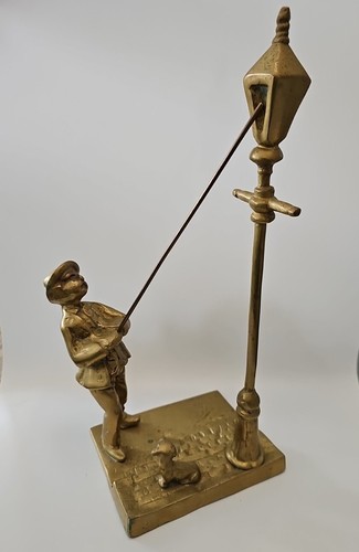 Heavy brass figure - man, &
