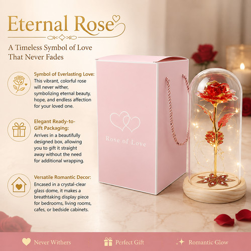 Light flower rose glass - up,