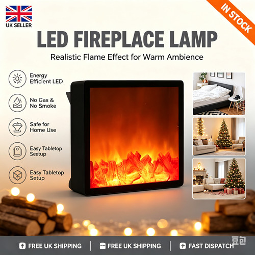 Led simulated fireplace flame - fireplace,