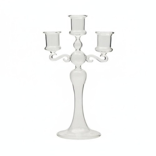 Colored glass candle - candle, holder