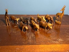 VTG Hand Carved Wooden Animals