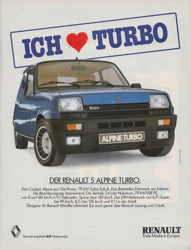 Renault alpine turbo - 5,