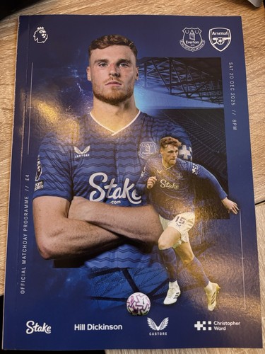 Everton arsenal programme - everton,