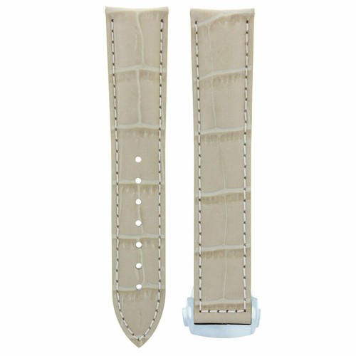 20mm beige leather replacement - leather,
