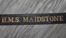Royal Navy Cap Tally Ribbon - H.M.S. Maidstone - Submarine Depot Ship