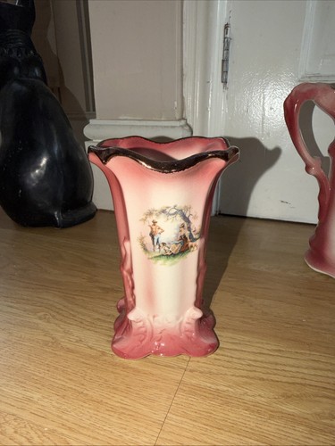 Vintage pink porcelain tea - porcelain,