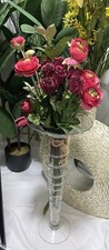 Large Clear Glass Spiral Stem