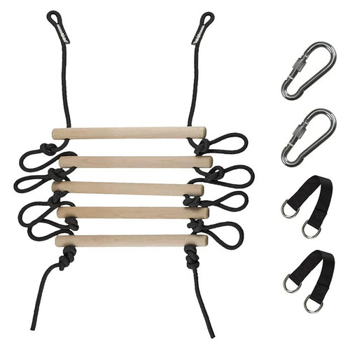 Children climbing rope ladder - children,