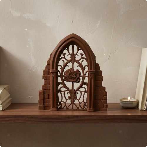 Arched window frame - window, wall