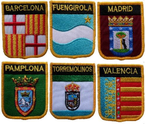 Spain town city shield - spain, &