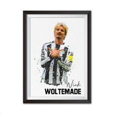 Nick Woltemade Newcastle Utd Watercolour Style Art Football Art Print A4 Gift