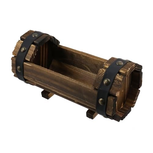 Rustic half barrel planters - half,