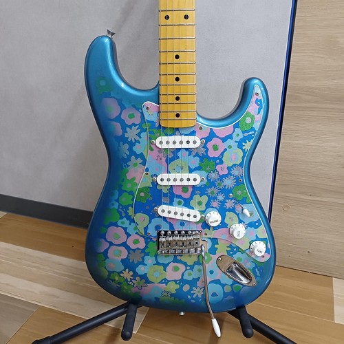 Fender japan blue - blue, flower
