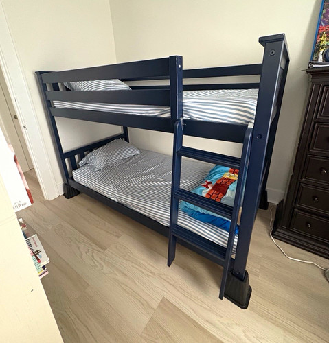 Twin wood bunk bed - twin, frame
