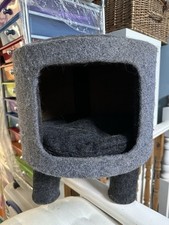Cat Hideaway Bed Grey
