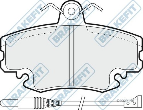 Apec blue front brake - blue, set