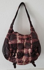 Allsaints Etienne Purple Tie Dye Soft Leather Shoulder Bag