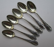 Set of six Antique Silver