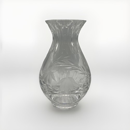Stuart crystal glass vase - vase, in