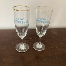 Vintage 2 X Goldwell Snowball Glasses