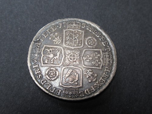 1734 george silver shilling - ii,