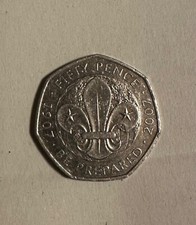 50p coin Be Prepared. The
