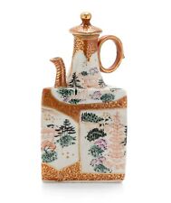 Antique Japanese Kutani Ware Porcelain Cruet / Vinaigrette Bottle - Meiji c1890