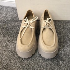 ASOS design Sand/ Beige Suede Creeper Shoes - Size 7 . New