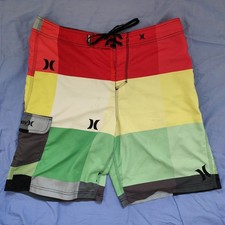HURLEY BOARD SHORTS MENS 36 INCH WAIST SIZE USED CONDITION