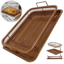 2 Pcs Copper Crisper Non-Stick