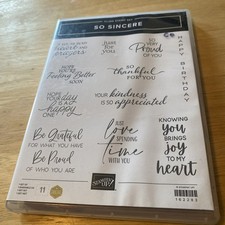 Stampin Up Stamp Set - So Sincere