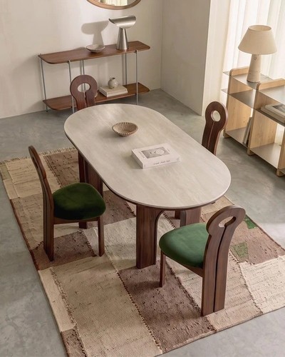 Stephanie dining table dark - table,