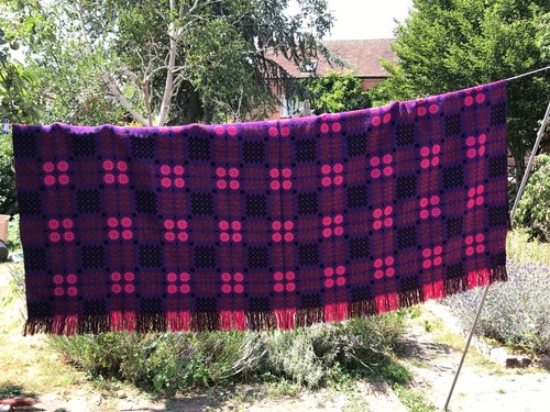 Vintage welsh wool tapestry - vintage,
