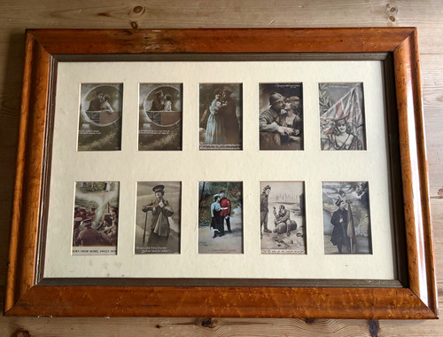 Framed ww1 postcards - ww1, including