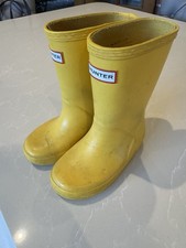 Hunter Boot Yellow Kids Uk 7