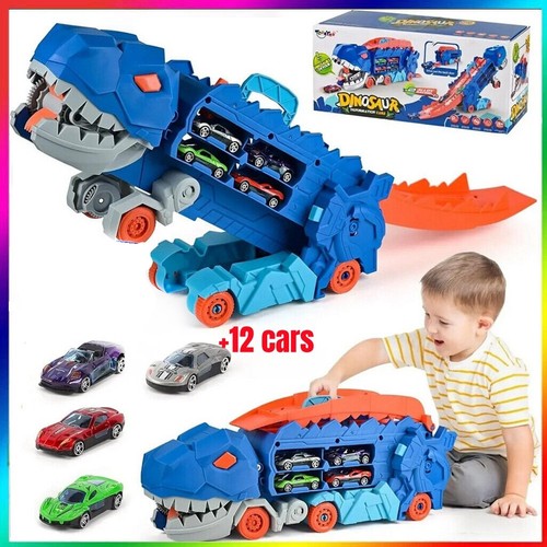 Truck car dinosaur transport - car,