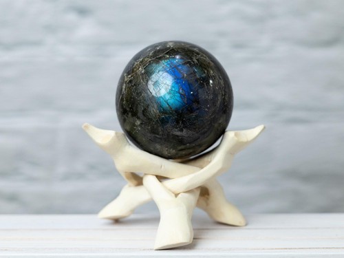 Labradorite sphere with stand - sphere,